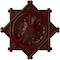 Ekena Millwork Antilles Ceiling Medallion (Fits Canopies up to 6"), 38 1/4"OD x 1 1/2"P, Brushed Mahogany CM38ANBMF - alternate 1